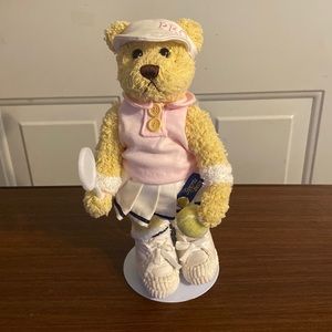 NWOT Pickford Bears Ltd “Missy” tennis sports bear. Comes with stand.